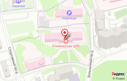 Центральная городская больница в Больничном проезде на карте