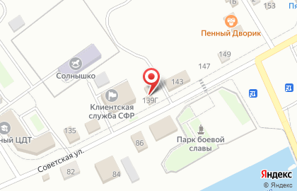 Магазин цветов Флора на Советской улице на карте