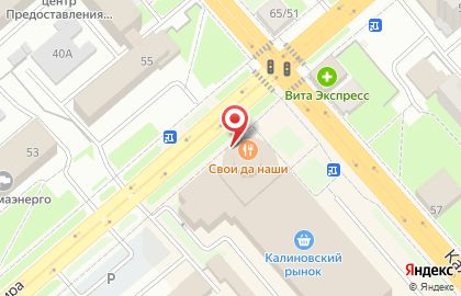 Кафе-пекарня Лакомка на Калиновской улице на карте