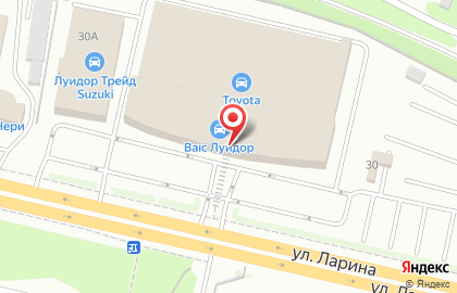Автосалон Тойота Центр Нижний Новгород Юг на улице Ларина на карте