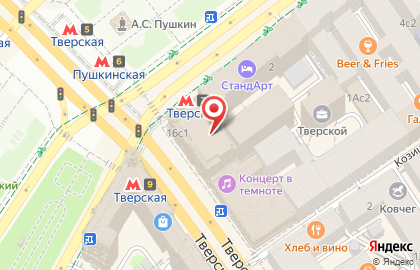 Магазин Павловопосадские платки на Тверской улице на карте