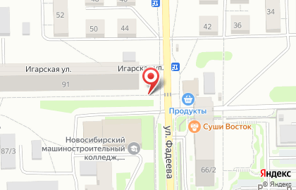 Калининский район Киоск по продаже фруктов и овощей в Калининском районе на карте