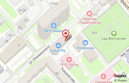 Многоформатная типография Процвет на метро Елизаровская на карте