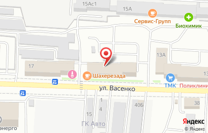Клининговая компания Уборка на улице Васенко на карте