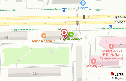 Фирменный магазин Жар-птица на проспекте Ленина на карте