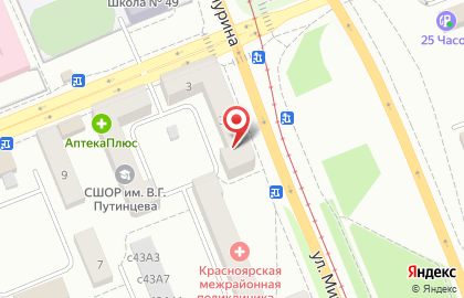 Страховая компания Ингосстрах-м на улице Мичурина на карте