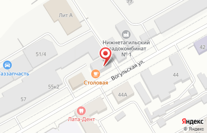 Вогуляй на карте