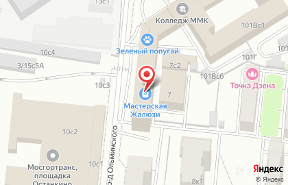 Группа компаний ТСС в проезде Ольминского на карте