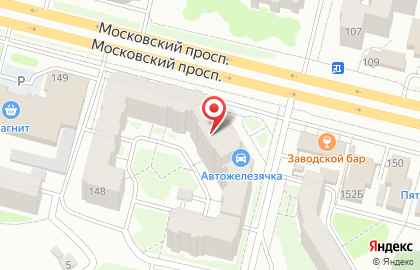 Среднерусский банк Сбербанка России на Московском проспекте, 148 на карте
