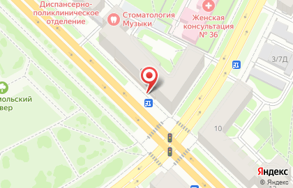 Супермаркет Дикси на Краснопутиловской улице на карте