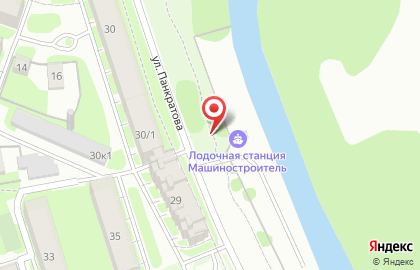 Новгородская городская общественная организация владельцев маломерных судов лодочной станции Машиностроитель на карте