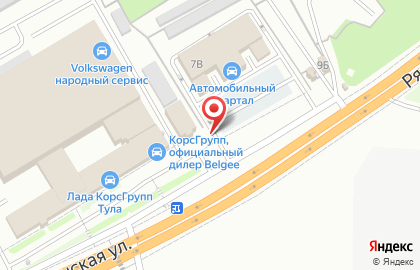 Магазин авточехлов в Туле на карте