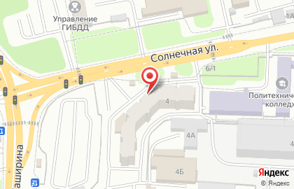 Страховая компания Росгосстрах на Солнечной улице на карте