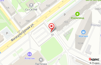 Автостоянка Лик на карте