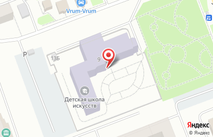 Детская школа искусств в Ханты-Мансийске на карте