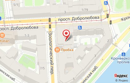 Галактика на проспекте Добролюбова на карте
