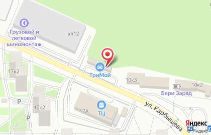 Автомойка в Москве на карте