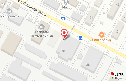 Торговая компания АвтоСнабжение на улице Луначарского на карте