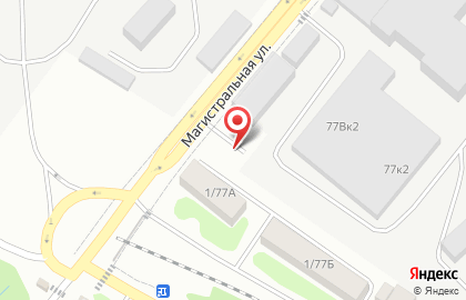 Шиномонтажная мастерская на Магистралиной улице на карте