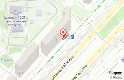 11111 на проспекте Защитников Москвы на карте