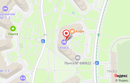 Дальневосточный федеральный университет во Владивостоке на карте
