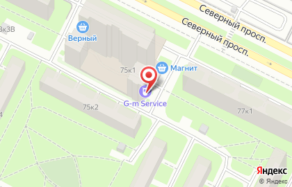 Сервисный центр G-M service на Северном проспекте на карте