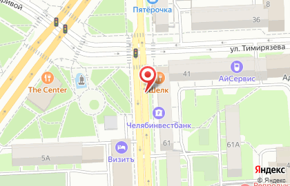 Банк Русский Стандарт на улице Елькина на карте
