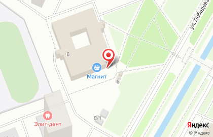 Торговый центр Северодвинский на улице Лебедева на карте