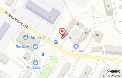 Киоск по продаже фастфудной продукции на Моршанской улице на карте
