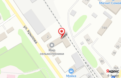 Компания строительных материалов МИГ на улице Крылова на карте