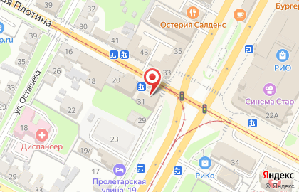 Салон Тульская оптика плюс на Пролетарской улице на карте