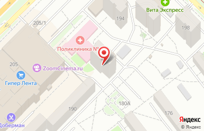 Городская поликлиника №4 на Ташкентской улице на карте