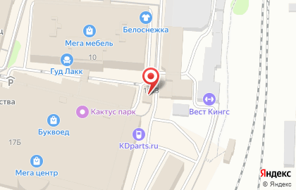 Автомойка Мега на улице Мусоргского на карте