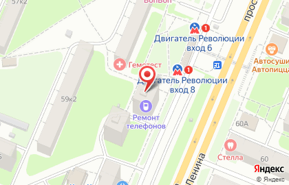 Сателс-Ярославль на проспекте Ленина на карте