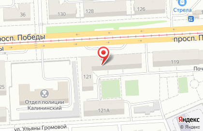 Сеть магазинов Добрынин на проспекте Победы на карте