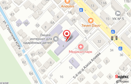 Дагестанский республиканский многопрофильный лицей-интернат для одаренных детей на карте