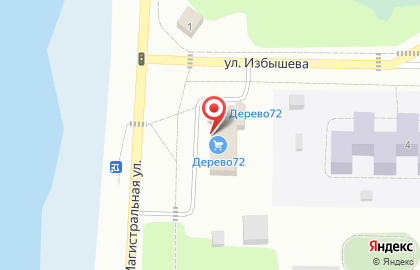 Магазин Дерево72 на Магистралиной улице на карте