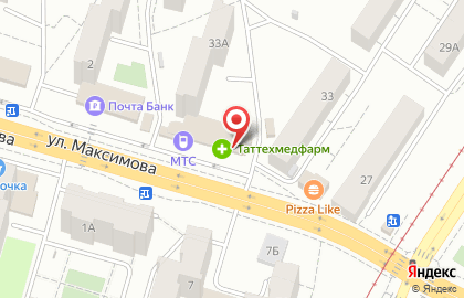 Салон связи Связной на улице Максимова на карте