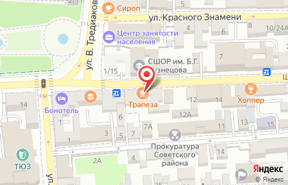 Ресторан Трапеза в Кировском районе на карте