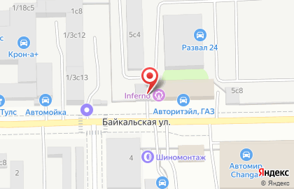 Автосервис по ремонту АКПП ATCM Group на Байкальской улице на карте
