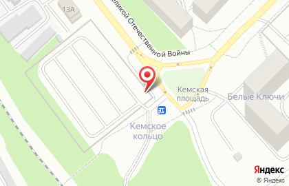 Автостоянка в Петрозаводске на карте
