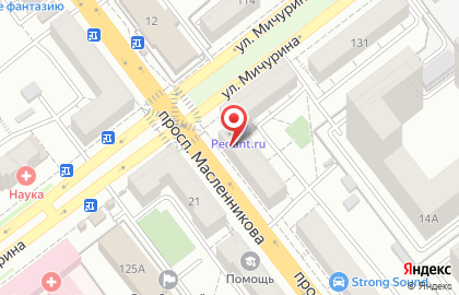 Фирменный магазин Ермолино на проспекте Масленникова на карте