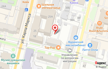 Банкомат, Волго-Вятский банк Сбербанка России, ОАО, Чувашское отделение на улице Дзержинского на карте