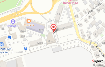 Банкомат, Юго-Западный банк Сбербанка России, ОАО, Ростовское отделение №5221 в Кривошлыковском переулке на карте