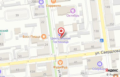 Гостиница Ливны Центральная на карте