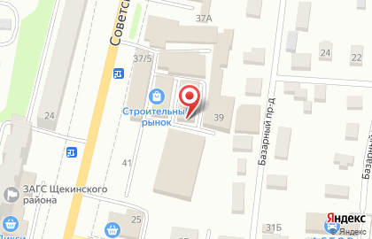 Магазин отделочных материалов на Советской улице на карте