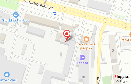 Кондитерский цех на Бастионной улице на карте