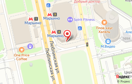 Салон связи МТС на Люблинской улице, 169 к 2 на карте