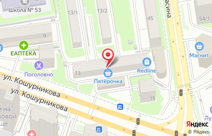 OneStore-nsk.ru на улице Кошурникова на карте