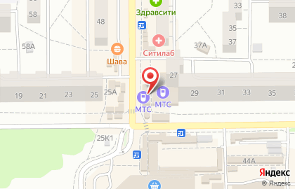 Салон сотовой связи МТС на Интернациональной улице, 27а/2 на карте